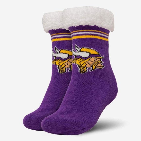 NFL Footy Slippers - Minnesota Vikings (Women's 6-10) - Picture 1 of 1